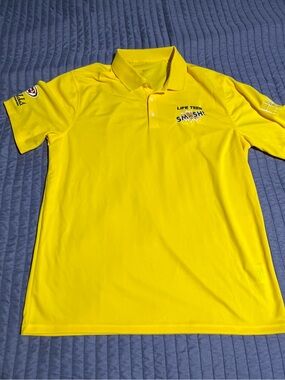 Nike Yellow Polo Shirt with Subtle Swoosh